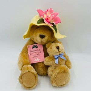 Bearnadette Cuddlesworth and Baby Fuzzmore Hallmark Plush Stuffed Animal Brown